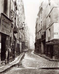 Rue Aumaire, a Rue Volta felől, Párizs, 1858-78 alkotó: Charles Marville